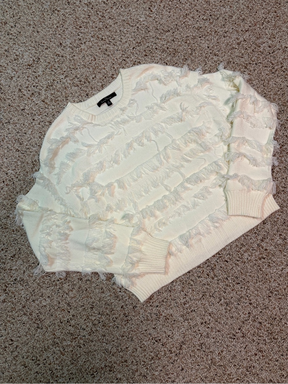 Love Tree Fringe Sweater